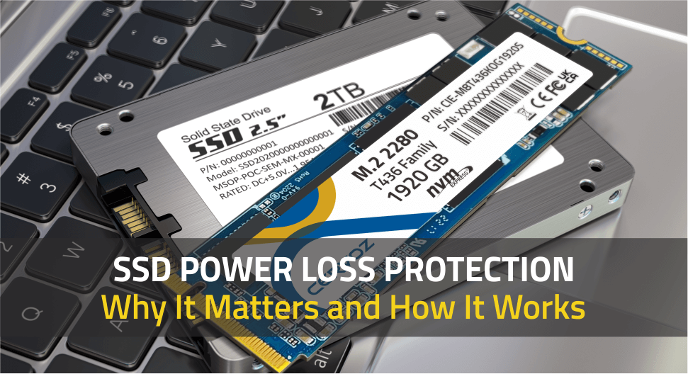 Different Types of SSD Disk Drives on Laptop Keyboard